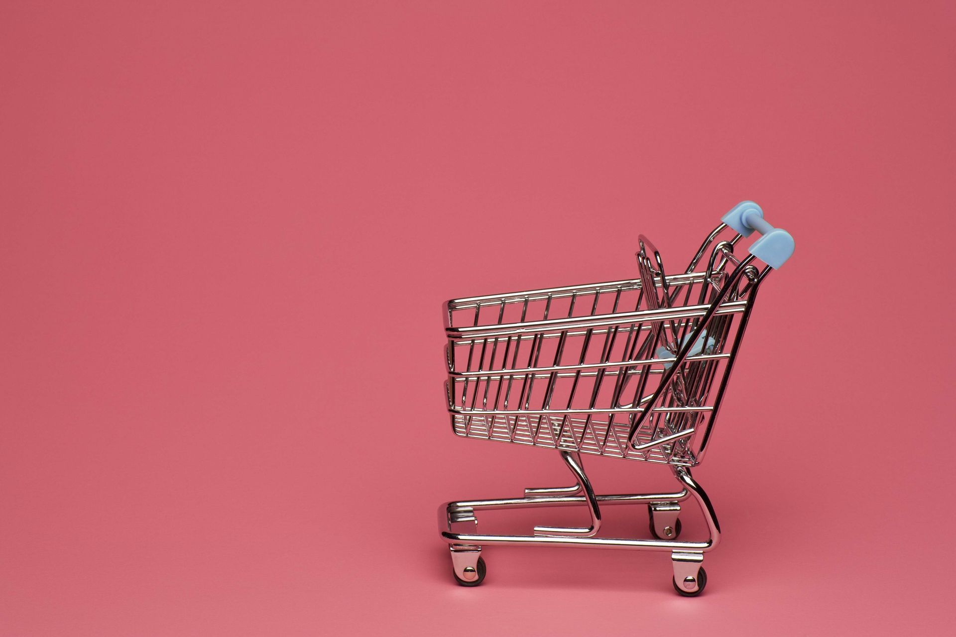 4 P Shopping Cart Pink Skyblue