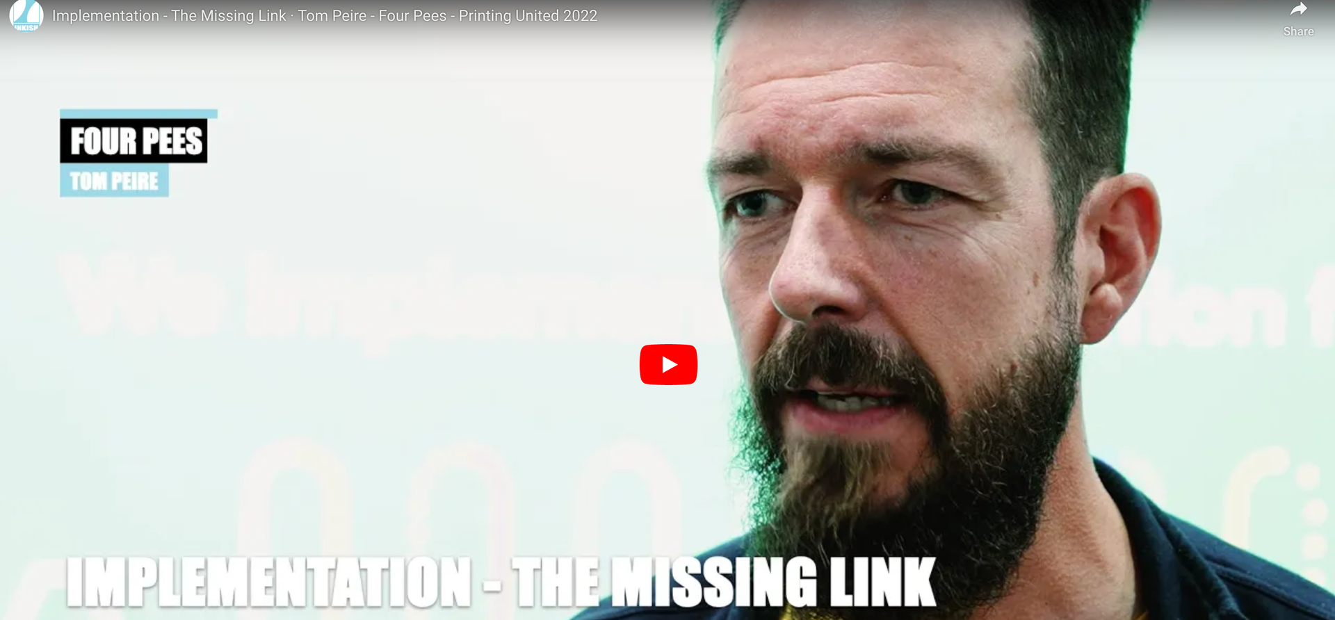 Tom Peire on Inkish TV: Implementation is the Missing Link in Print Automation