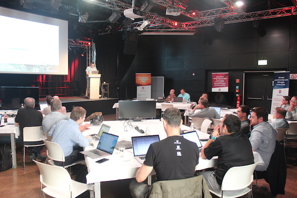 Talking callas crew at PDF Camp 2019