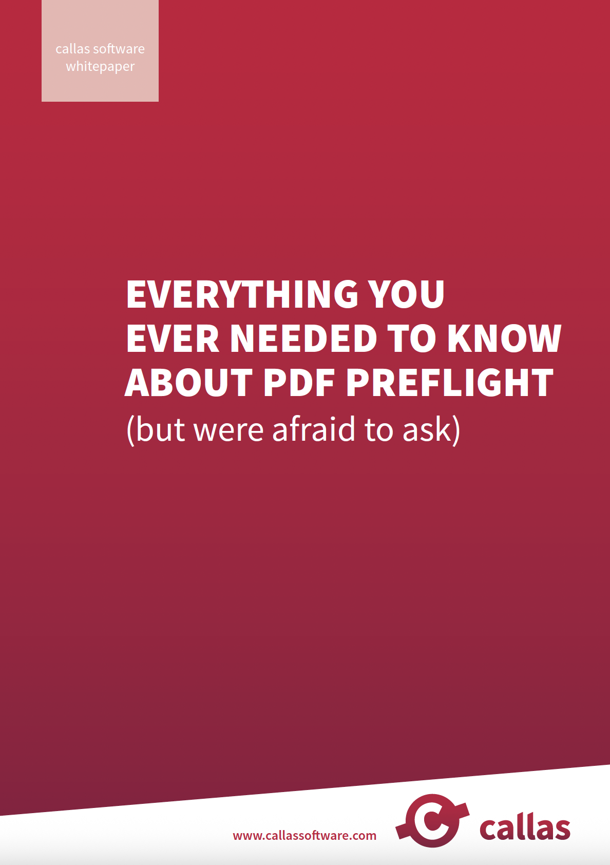 New White Paper: Everything you ever needed to know about pdf preflight