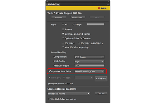 New MadeToTag version for a comfortable use of form fields