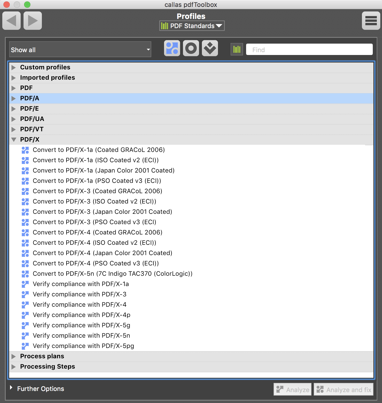 pdfToolbox supports all PDF standards